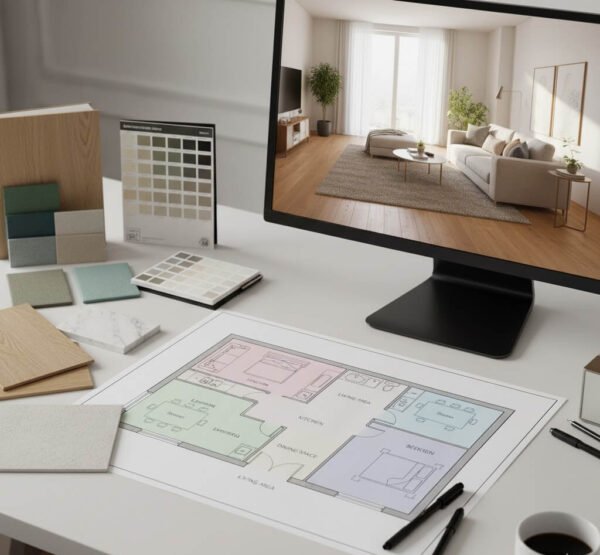 კერძო სახლის ინტერიერის დიზაინი