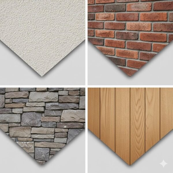 კერძო სახლის ფასადის მოპირკეთება