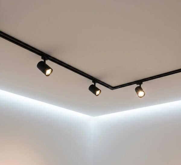 განათება ფრანგულ ჭერზე